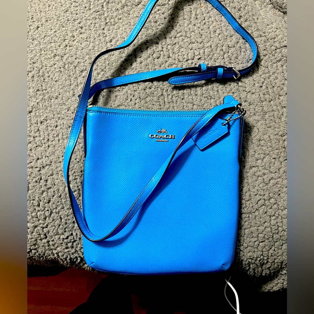 Blue Coach Crossbody. Authentic.